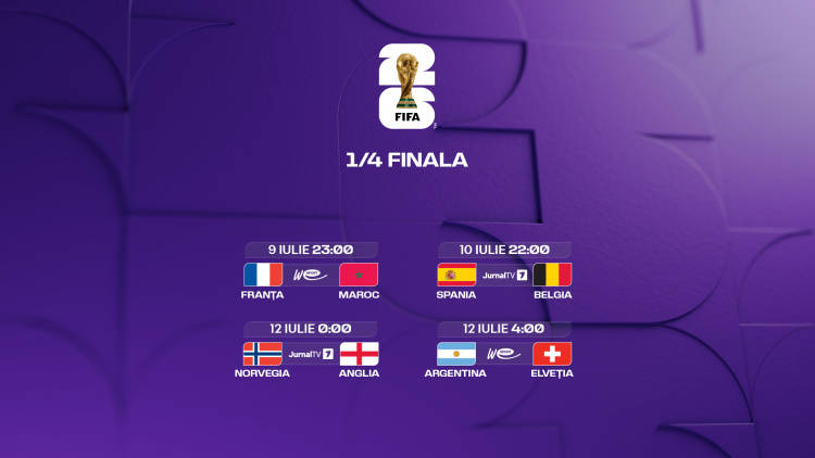 Campionatul Mondial 2026. Programul sferturilor de finală 