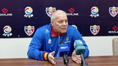 Declarațiile selecționerului Vladimir Vusatîi dinaintea meciului de futsal Moldova - Slovacia