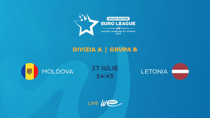 EBSL 2025. Moldova - Letonia. LIVE la We sport TV