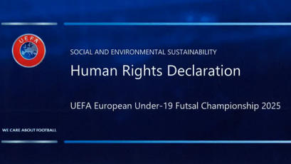 FMF și UEFA au semnat Declarația privind Drepturile Omului în cadrul UEFA Futsal Under-19 EURO 2025