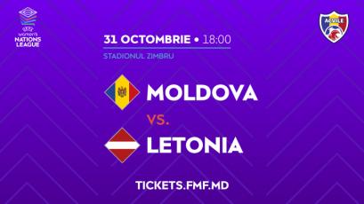 Fotbal feminin. Bilete la meciul Moldova – Letonia