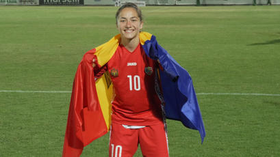 Fotbal feminin. Carolina Țabur, la finalul partidei cu Cipru