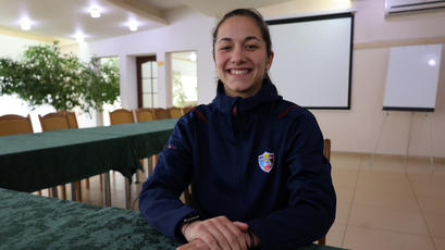 Fotbal feminin. Naționala. Interviu cu Carolina Țabur: Sunt pregătită sută la sută pentru meciul cu Muntenegru
