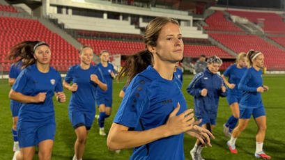 Fotbal feminin. Ultimele antrenamente înainte de meciul amical cu Georgia