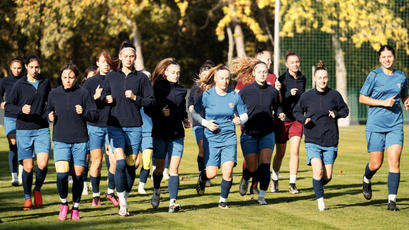 Fotbal feminin. Vezi imagini de la ultimul antrenament înaintea meciului cu Letonia