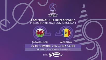 LIVE. Fotbal feminin WU17. Țara Galilor - Moldova