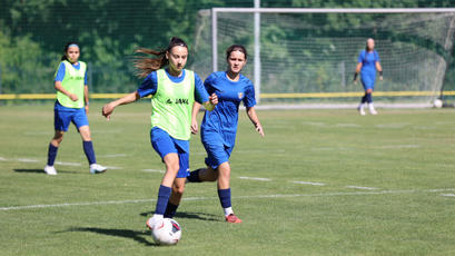 Fotbal feminin WU17. Imagini de la ultimele antrenamente ale naționalei înainte de meciurile amicale cu România