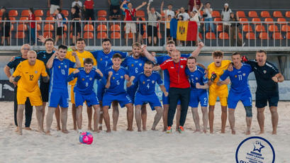 Fotbal pe plajă. Superfinala EBSL. Moldova va juca cu Italia, Danemarca și Germania