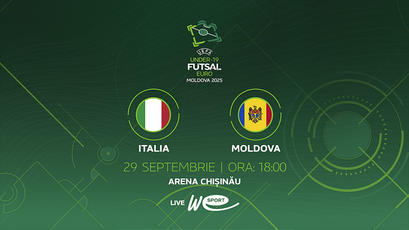 LIVE. Futsal EURO U19. Italia - Moldova