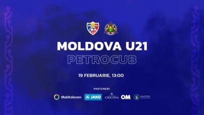 LIVE 13:00. Moldova U21 – FC Petrocub