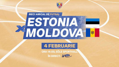 Futsal. Estonia - Moldova, în DIRECT, de la 14:00, pe WE Sport TV
