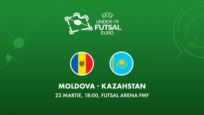 LIVE 18:00. Futsal U19. Moldova - Kazahstan
