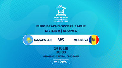 LIVE 20:00. Fotbal pe plajă. EBSL. Kazahstan - Moldova