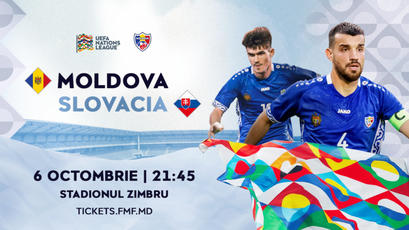 LIVE 21:45. Moldova - Slovacia