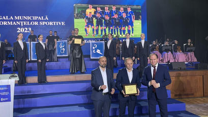 Naționala de fotbal a Moldovei, premiată pentru realizări deosebite la Gala Municipală a Performanțelor Sportive