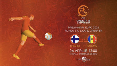 U17. Finlanda - Moldova. LIVE la WE SPORT TV