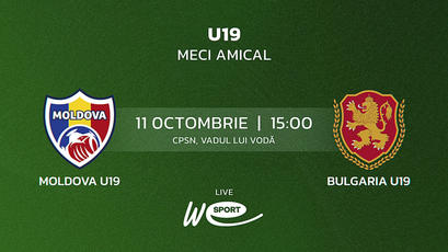LIVE. U19. Moldova - Bulgaria