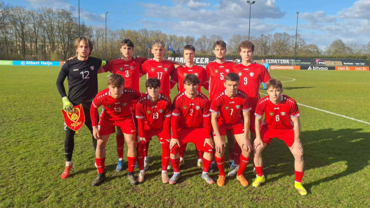 U19. Moldova - Macedonia de Nord 1-1. Tricolorii, locul 2 în grupa B5!