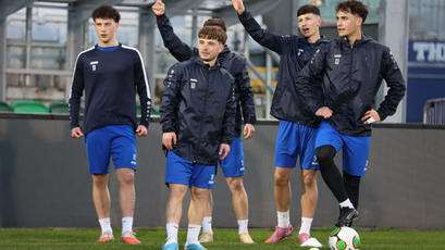 Under 21. Imagini de la ultimul antrenament al micilor tricolori înaintea duelului cu Irlanda
