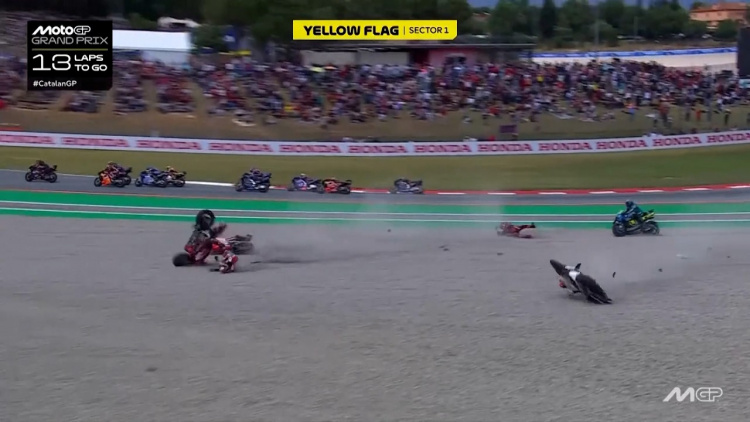 Accident teribil la MotoGP