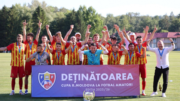 ATF Anenii Noi, deținătoare a Cupei Republicii Moldova la fotbal amator, ediția 2025/26!