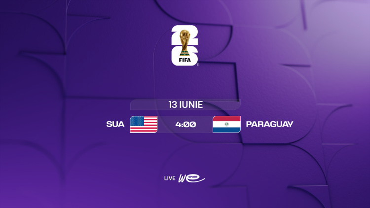 Campionatul Mondial 2026. SUA - Paraguay, LIVE la WE SPORT TV de la ora 04:00