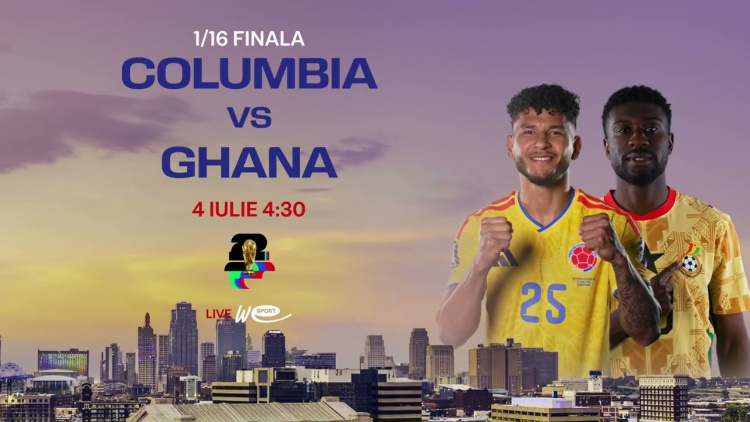 Campionatul Mondial de Fotbal 2026 1/16 finala Columbia – Ghana