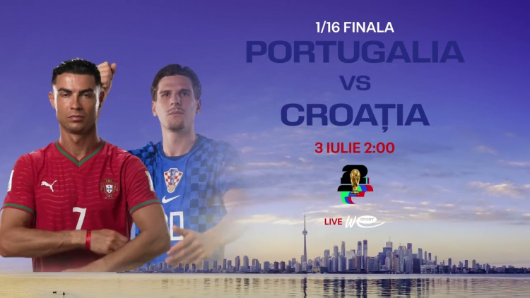 Campionatul Mondial de Fotbal 2026 1/16 finala Portugalia – Croația
