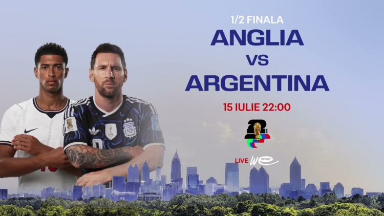 Campionatul Mondial de Fotbal 2026: 1/2 finală. Anglia – Argentina