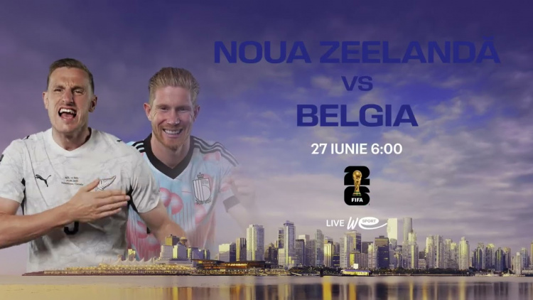 Campionatul Mondial de Fotbal 2026 Noua Zeelandă – Belgia