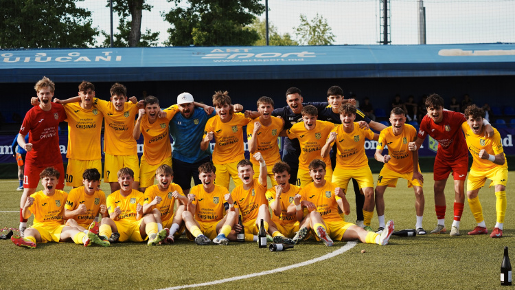 Copii și Juniori. Dacia Buiucani a devenit campioană în Liga Națională U17, ediția 2024/25