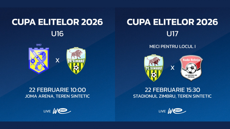 Cupa Elitelor 2026. Duelurile decisiv pentru trofeu pe 22 februarie
