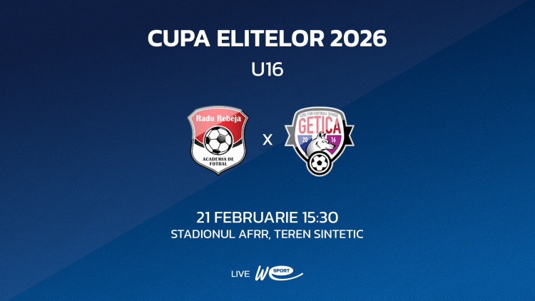 Cupa Elitelor. Academia Rebeja-UTM - CS Getica, de la 15:30 
