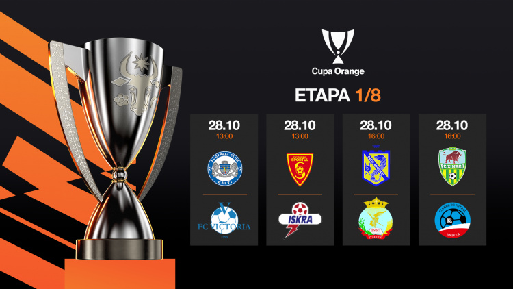 Cupa Orange. Programul partidelor din prima zi a optimilor de finală