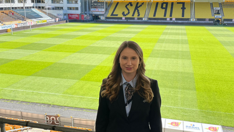 Diana Bulgaru, delegată la un meci din UEFA Conference League