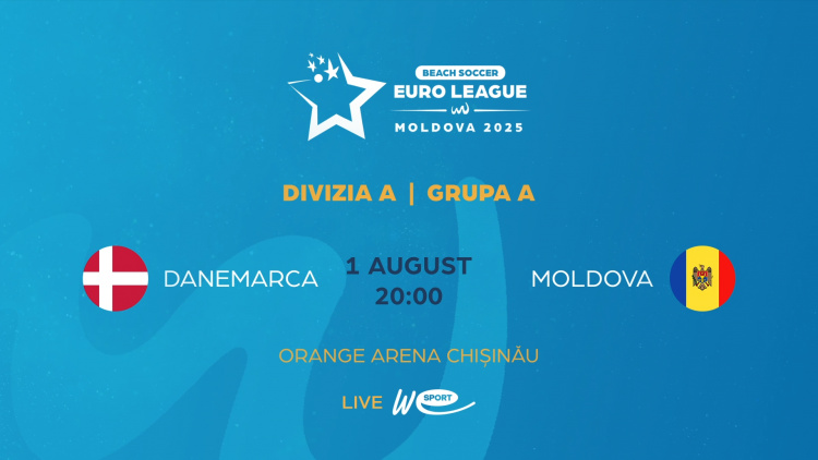 EBSL 2025. Danemarca - Moldova. LIVE la WE Sport TV
