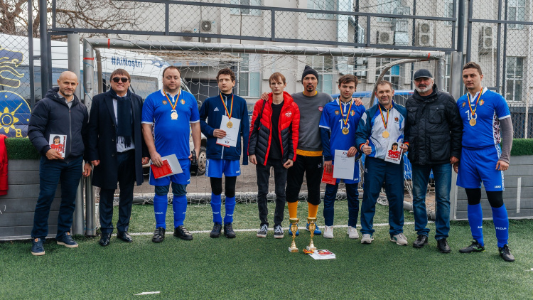 Echipa Chișinău-1 - campioană națională la mini-fotbal pentru nevăzători
