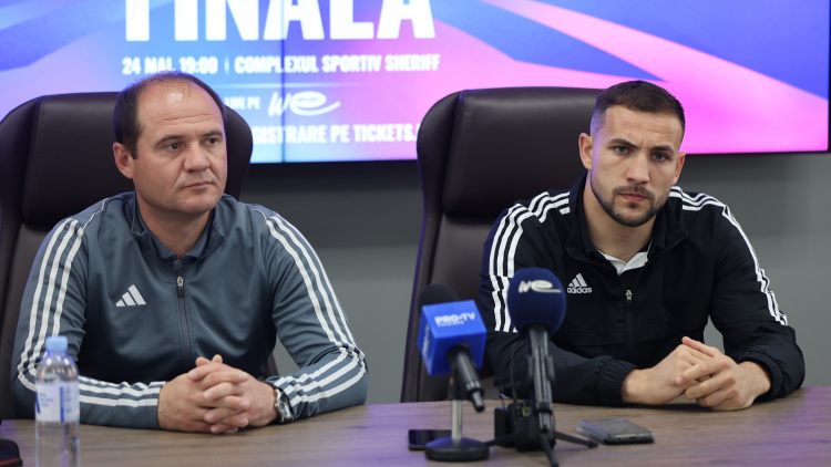 Finala Cupei Moldovei Moldtelecom. Conferința de presă a echipei Sheriff Tiraspol	