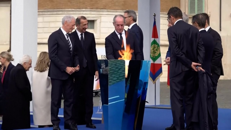 Flacăra olimpică a ajuns la Roma