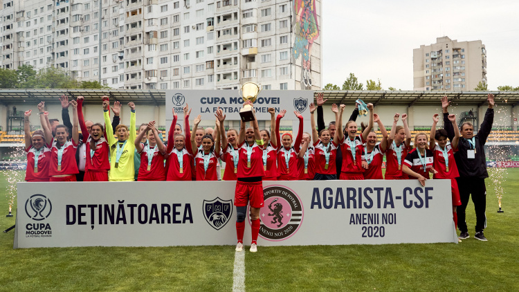 Fotbal feminin. Agarista CSF Anenii Noi a câștigat Cupa Moldovei