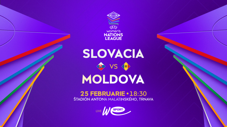 LIVE 18:30. Fotbal feminin. Slovacia - Moldova