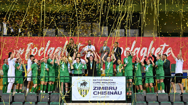 Fotbal feminin. Zimbru a câștigat Cupa Moldovei!