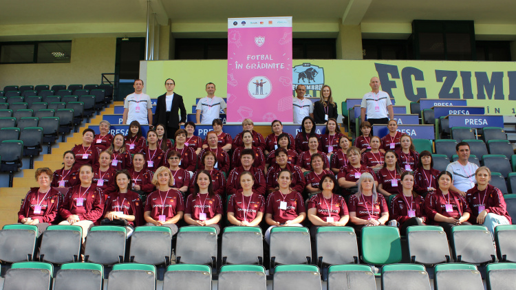 Fotbal în grădinițe. Refresh course pentru educatorii proiectului
