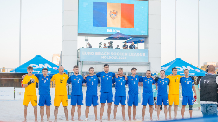 Fotbal pe plajă. Moldova va juca cu Germania în finala mică EBSL