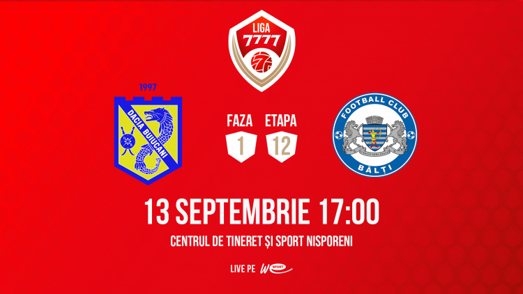 Liga 7777. Dacia Buiucani - CSF Bălți. Avancronică