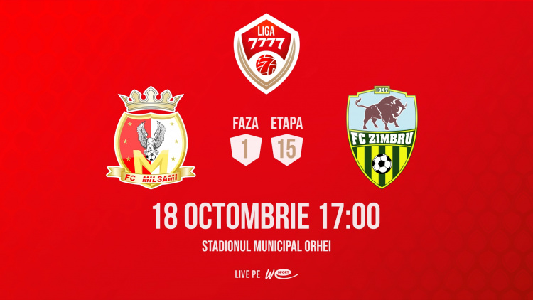 Liga 7777. Milsami – Zimbru. Avancronică