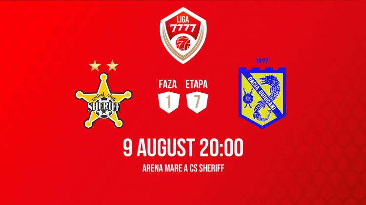 Liga 7777. Sheriff - Dacia Buiucani. Avancronică