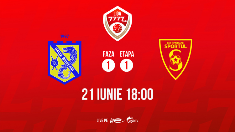 Liga 7777.md. Dacia Buiucani - CSF Spartanii Sportul. Avancronică
