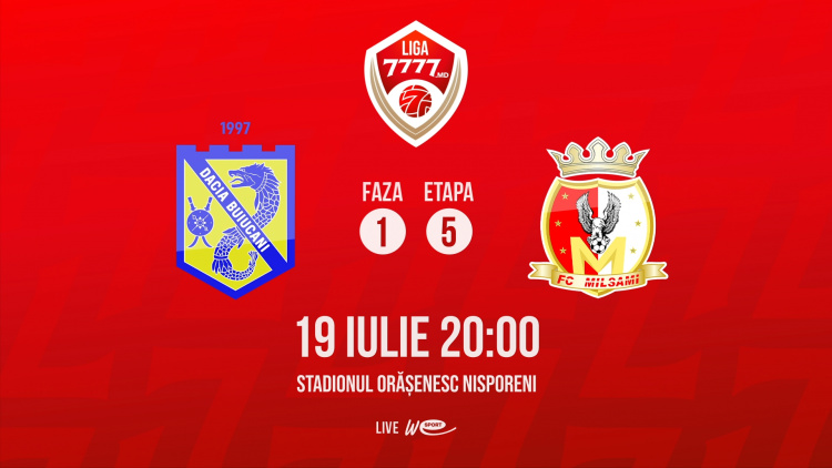 Liga 7777.md. Dacia Buiucani - FC Milsami. Avancronică