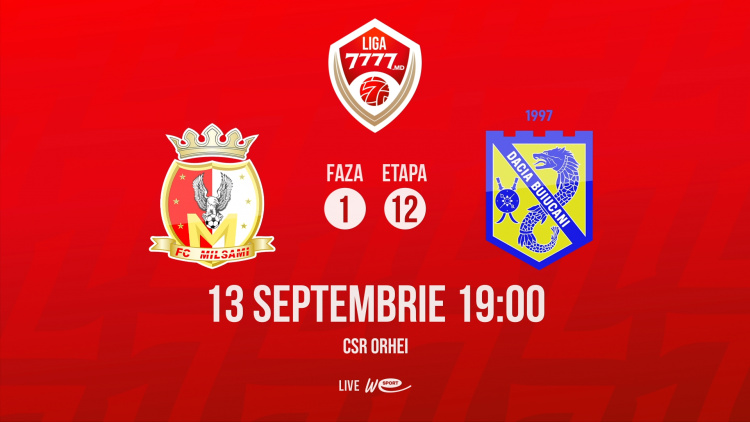 Liga 7777.md. FC Milsami - Dacia Buiucani. Avancronică